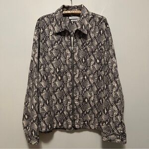Urban Outfitters Zip Up‎ Jacket Size Large Patterned Cotton